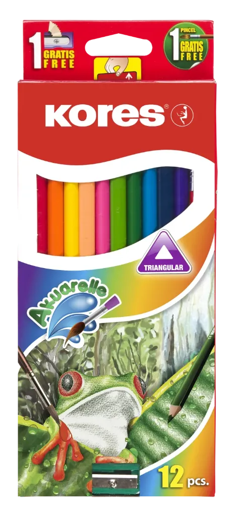 Pochette de crayons de couleurs en bois 12 CLRS