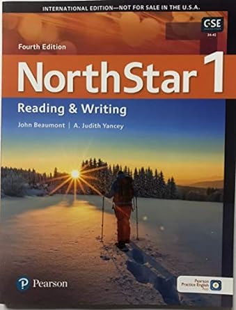 [9780135232613] Northstar Reading and Writing 1, 5th Edition, Pearson (beginner)