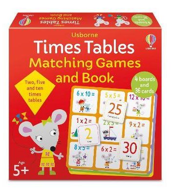 TIMES TABLES MATCHING GAMES AND BOOK