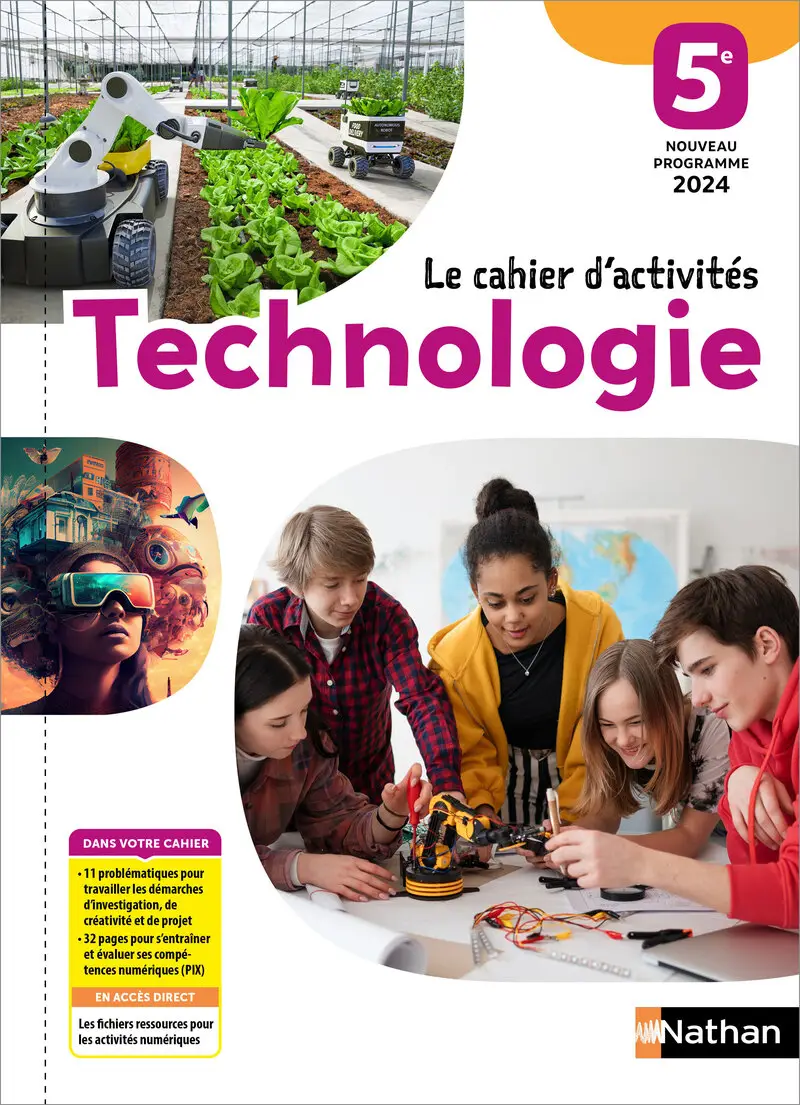 Technologie - Cahier d'activités 5ème (Edition 2024) NEW