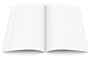 1 cahier 24 X 32-96 pages (Lined paper) 