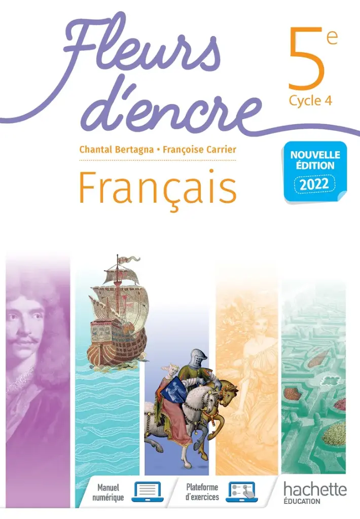 Fleurs d'encre, Français 5e, Bertagna-Carrier NEW 