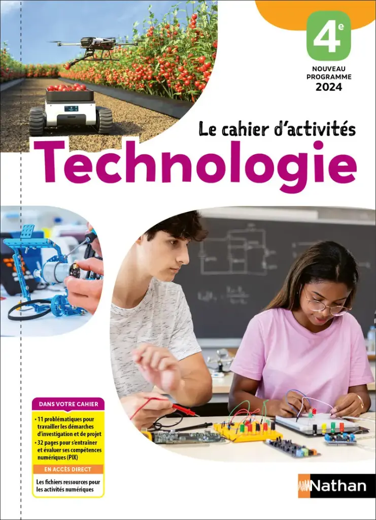 Technologie - Cahier d'activités 4ème (Edition 2024) NEW 