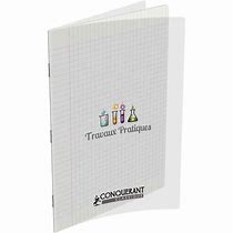[248231415] 1 cahier de Travaux Pratiques 24 x 32 cm (1 page blanche, 1 page grands carreaux) 